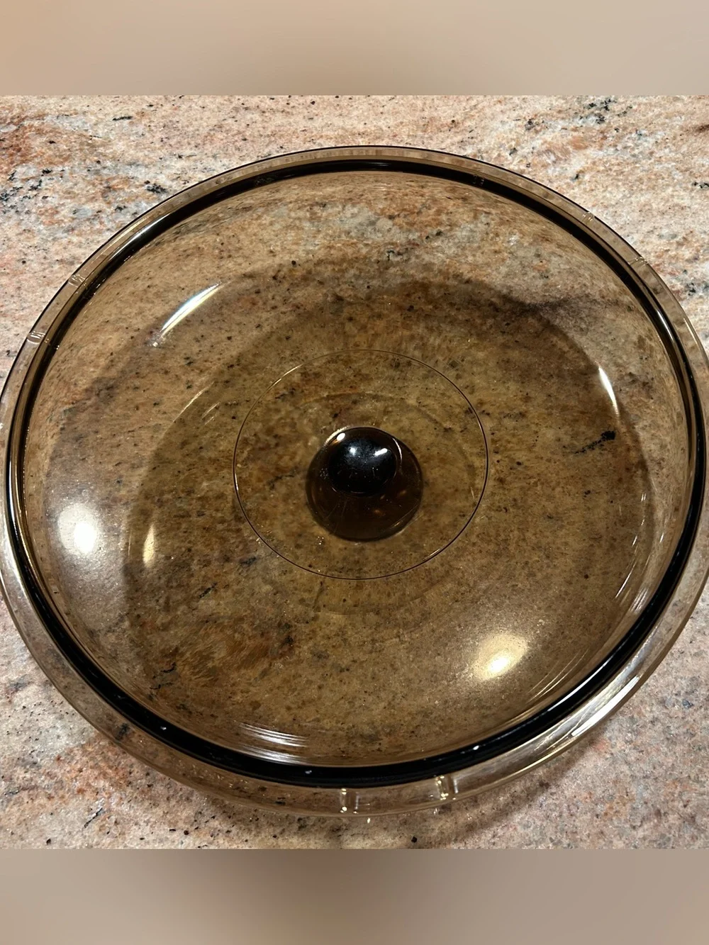 Pyrex B 9.50” Amber Brown Glass Cover/ Lid Fits Visions 3.50 Qt Dutch Oven